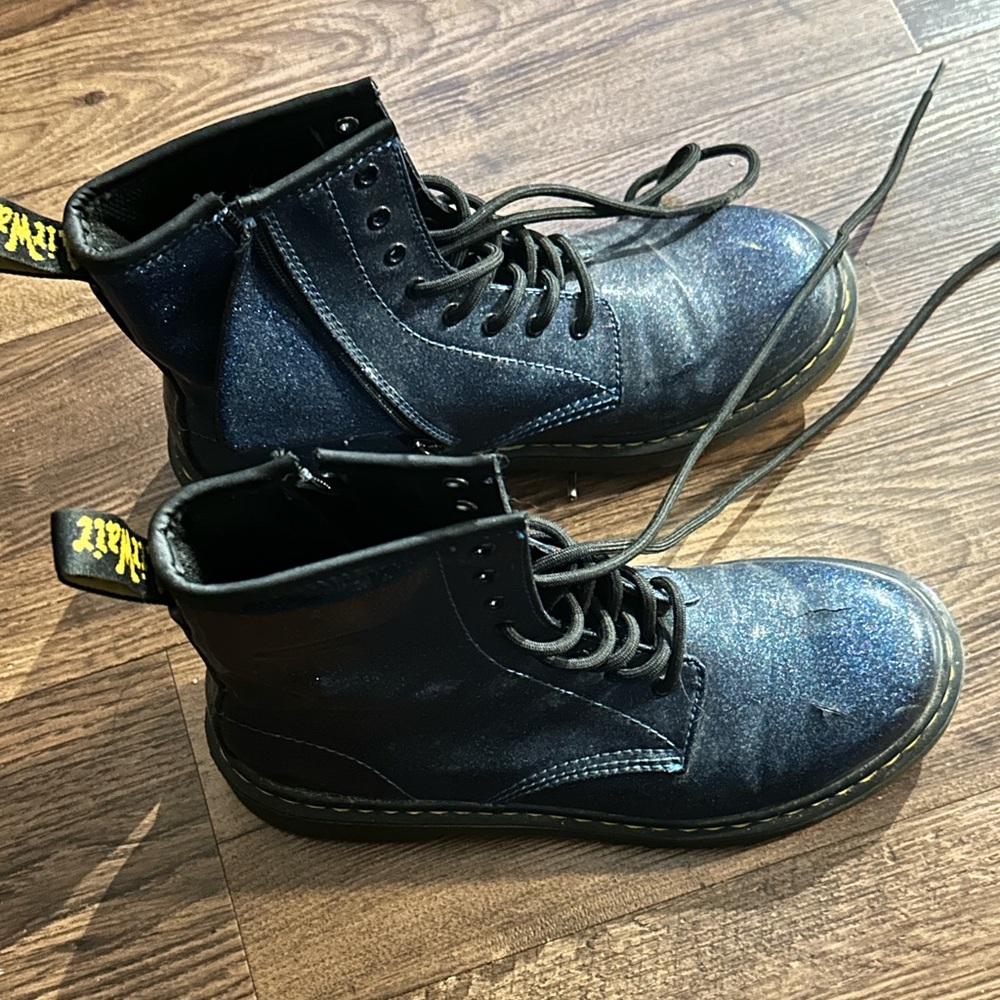 Dr Martens- Blue Boots (used size 7)